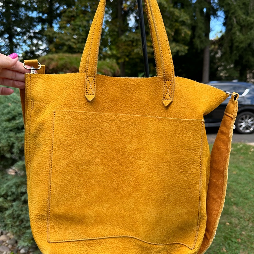 Madewell Sunflower Yellow Transport Tote Bag